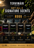 TERVINÁIR Signature Collection Bundle – 4 Extrait de Parfum Fragrances - FREE NATIONWIDE DELIVERY
