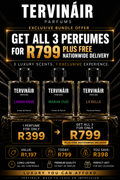 TERVINÀIR Signature Collection Bundle – 3 Extrait de Parfum Fragrances - FREE NATIONWIDE DELIVERY